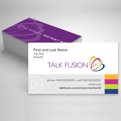 Talk Fusion Business Card - Basic Design