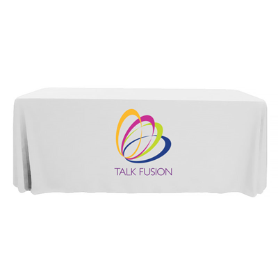 Talk Fusion Logo Tablecloth - White