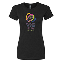 Women's CVC T-Shirt-BLK-SFF