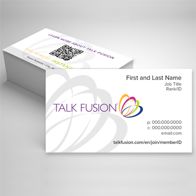 Talk Fusion Business Card - wQR_Code
