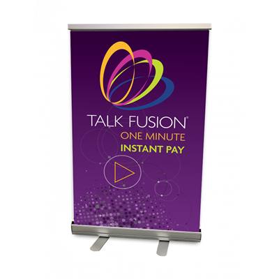 One Minute Instant Pay Table Top Banner