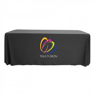 Talk Fusion Logo Tablecloth - Black
